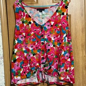 Sanctuary Multicolor Floral Tank Top